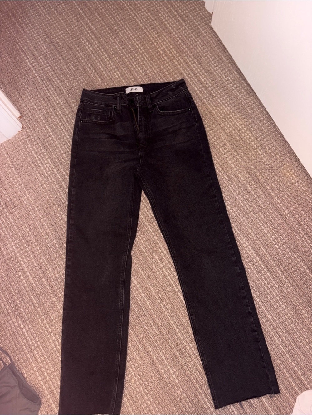 Just Black Straight-Leg Black Jeans